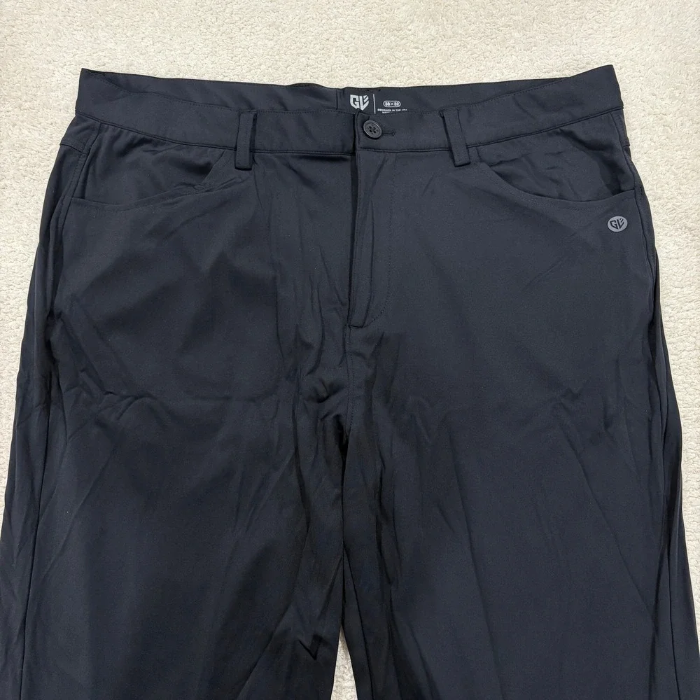 Graham‎ Luxe Men's Golf Pants All Time 38x32 Navy Blue Lightweight Stretch